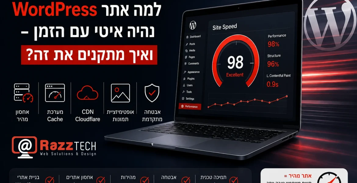 שיפור מהירות אתר WordPress